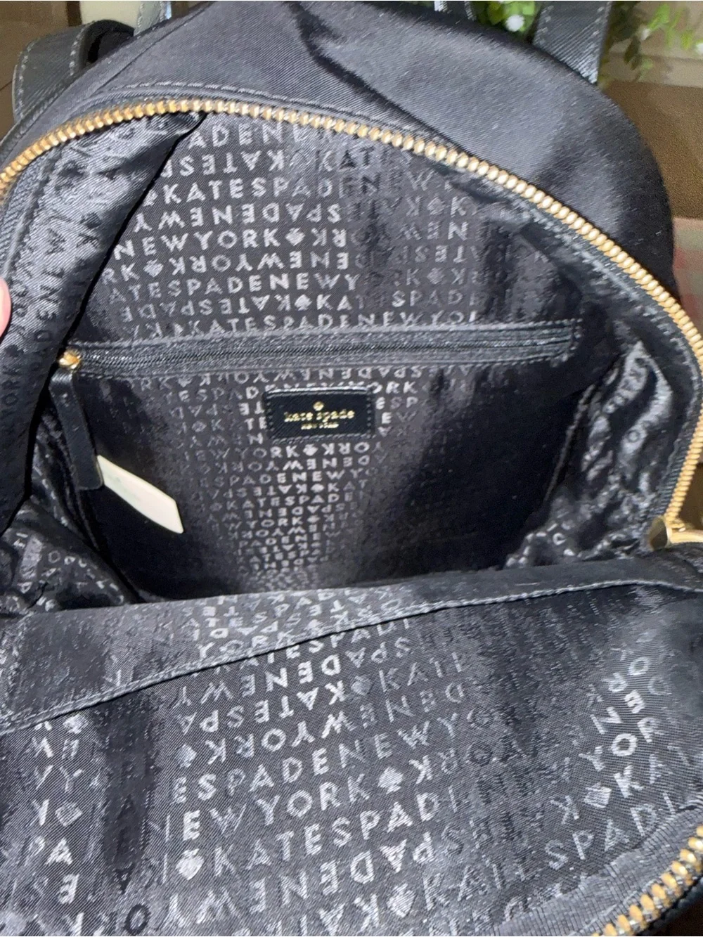 Kate Spade Wilson Road Bradley backpack in black nylon